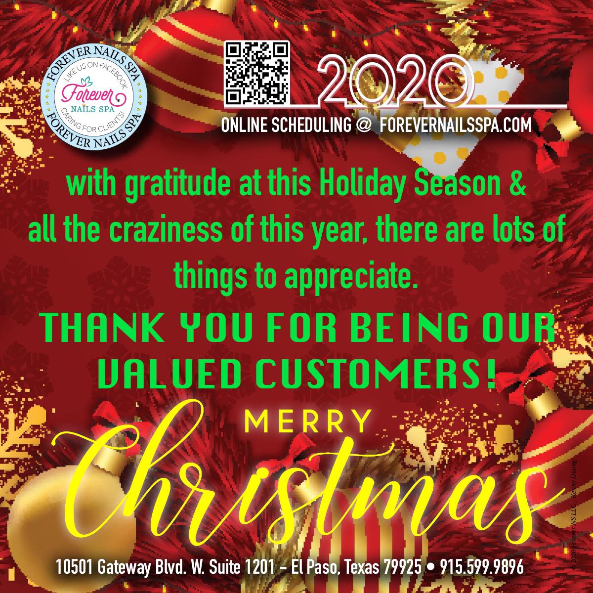 Thank You for being our valued customers!