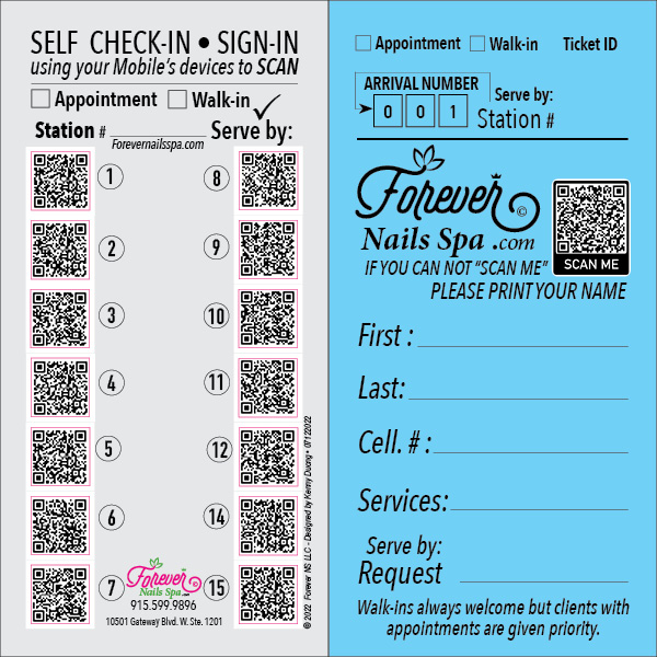SELF CHECK-IN & SIGN-IN upon your arrival 